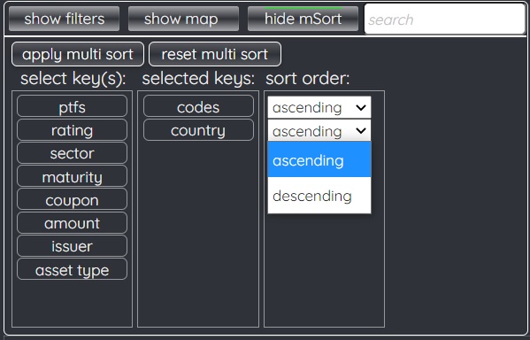 AC-TABLE multi tri example